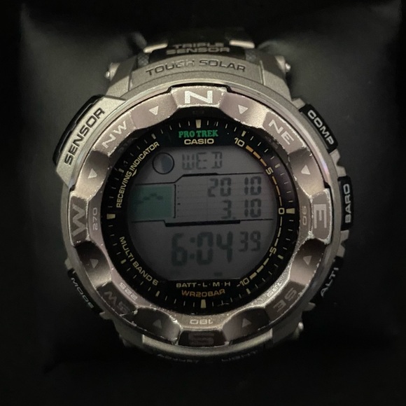 Casio Pro Trek Tough Solar Smartwatch - Titanium
